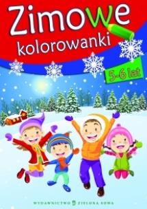 Okładka książki Zimowe kolorowanki 5-6