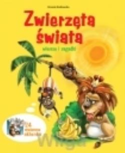 Okładka książki Zwierzęta świata. Wiersze i zagadki