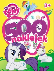 Okładka książki 500 naklejek. My Little Pony