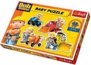 Okładka książki Baby puzzle - Bob Budowniczy i jego maszyny TREFL