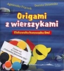 Okładka książki Ciekawska kaczuszka Omi + zestaw papieru