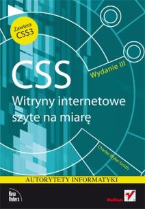 Okładka książki CSS. Witryny internetowe szyte na miarę