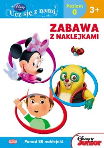Okładka książki Disney ucz się z nami. Disney Junior.Zabawa z nakl