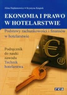 Okładka książki Ekon. i prawo w hotelarstwie - podst. rachun. REA