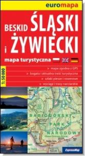 Okładka książki Euromapa Beskid Śląski i Żywiecki 1:50 000