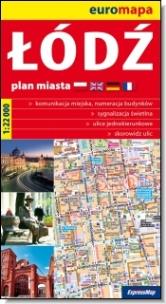 Okładka książki Euromapa Łódź 1:22 000