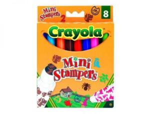 Okładka książki Flamastry Ministempelki 8 szt. CRAYOLA