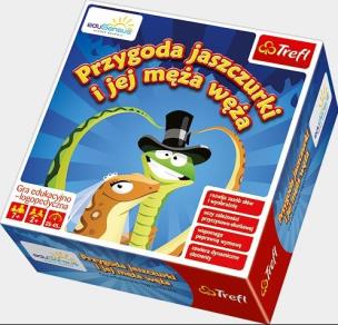 Okładka książki Gra - Przygoda jaszczurki i jej męża węża TREFL