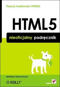 Okładka książki HTML5 Nieoficjalny podręcznik