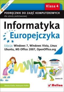 Okładka książki Informatyka Europejczyka SP 4 podr Win 7 NPP 2012