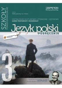 Okładka książki J.polski LO 3 Odkrywamy... podr ZPR w.2013 OPERON