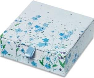 Opakowanie Karteczki zdobione Niebieskie Kwiaty