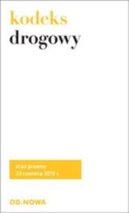 Okładka książki Kodeks drogowy