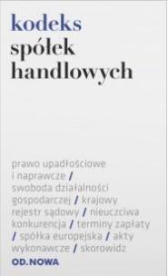 Okładka książki Kodeks spółek handlowych
