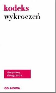 Okładka książki Kodeks wykroczeń