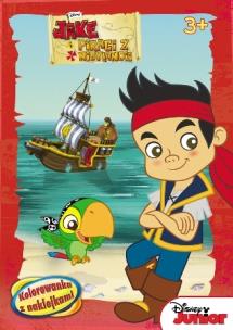 Okładka książki Kolorowanka z naklejkami - Jake i piraci...