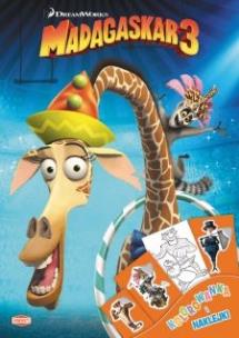 Okładka książki Kolorowanka z naklejkami - Madagskar 3