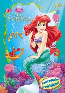 Okładka książki Kolorowanka z naklejkami - Mała syrenka