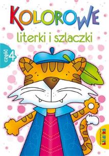 Okładka książki Kolorowe literki i szlaczki część 4 LITERKA