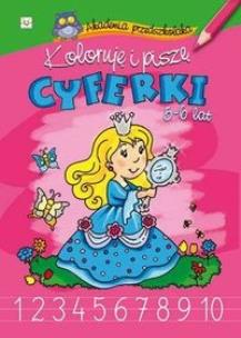 Okładka książki Koloruję i piszę cyferki 5-6 lat