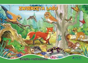 Okładka książki Książka-rozkładanka. Zwierzęta lasu