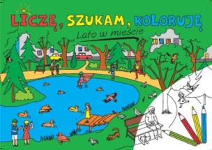 Okładka książki Lato w mieście. Liczę, szukam, koloruję