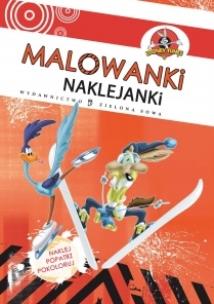 Okładka książki Malowanki naklejanki. Struś Pędziwiatr i Kojot
