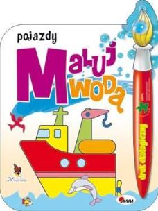 Okładka książki Maluj wodą - pojazdy