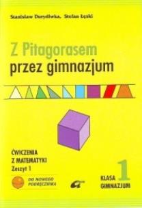 Okładka książki Mat. Z Pitagorasem Przez Gim 1/1 ćw w.2009 ADAM