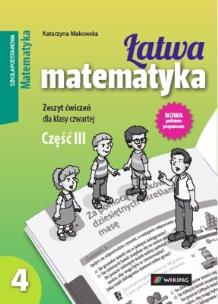 Okładka książki Matematyka SP 4/3 Łatwa matematyka ćw WIKING