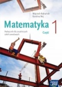 Okładka książki Matematyka ZSZ 1 podr. w.2012 NPP NE