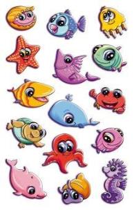 Okładka książki Naklejki 3D Morskie