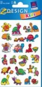 Okładka książki Naklejki na błyszczącym papierze  żółwie