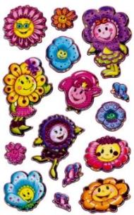 Okładka książki Naklejki na folii - Kwiatki