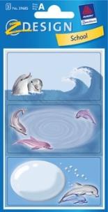 Okładka książki Naklejki na zeszyty delfiny