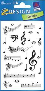 Okładka książki Naklejki papierowe. Nuty