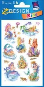 Okładka książki Naklejki papierowe tłoczone - Syrenki