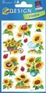 Okładka książki Naklejki papierowe. Z kwiatkami