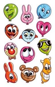 Okładka książki Naklejki papierowe - Baloniki