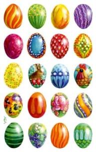 Okładka książki Naklejki Wielkanocne papierowe - jajka 2