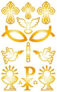 Okładka książki Naklejki złote komunijne