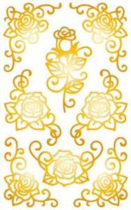 Okładka książki Naklejki złote róże