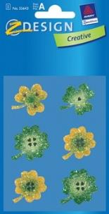 Okładka książki Naklejki - brokatowe koniczynki