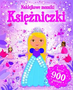 Okładka książki Naklejkowe mozaiki - Księżniczki
