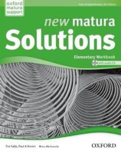 Okładka książki New Matura Solutions Elementary Workbook with CD