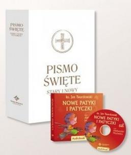 Okładka książki Pismo Święte ST i NT wielkie białe + audiobook