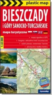 Okładka książki Plastic map Bieszczady i Góry Sanocko- Turczańskie