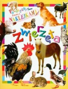 Okładka książki Poznajemy świat, zabawa z naklejkami -  Zwierzęta
