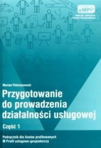 Okładka książki Przygotowanie do prowadzenia działalności usługowej, podręcznik, cz. 1