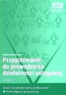 Okładka książki Przygotowanie do prowadzenia działalności usługowej, zeszyt ćwiczeń, cz. 1